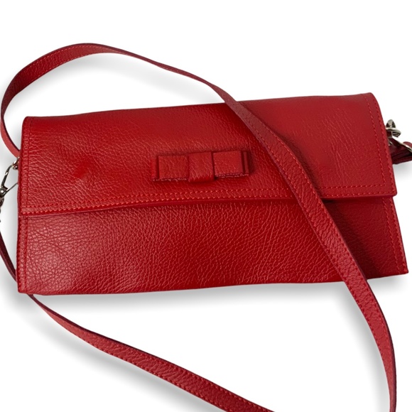 BORSE in PELLE Handbags - BORSE IN PELLE Genuine Leather Convertable Crossbody/Clutch Bag MADE IN ITALY